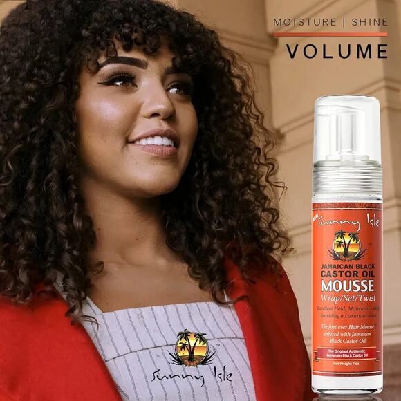 Sunny Isle Jamaican Black Castor Oil Mousse Wrap Set Twist 7oz | Excellent Hold - Picture 5 of 7